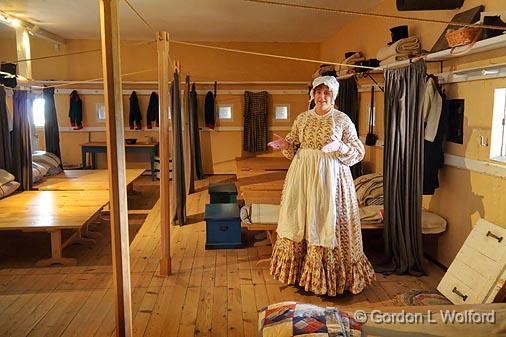 Fort Wellington Lass_16170.jpg - Enlisted men's family quarters of the barracksPhotographed at Fort Wellington, a national historic site, in Prescott, Ontario, Canada.